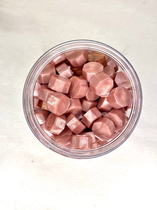 100 Count Metallic Blush Pink Sealing Wax Beads