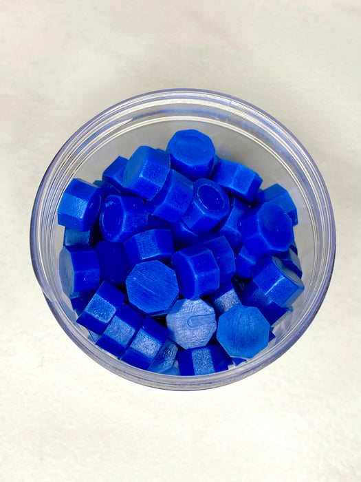 100 Count Jazz Blue Sealing Wax Beads