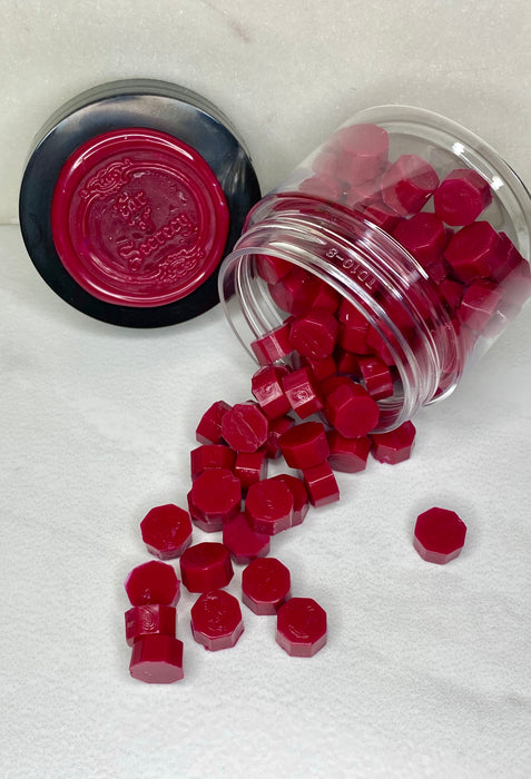 100 Count Raspberry Sorbet Red Sealing Wax Beads