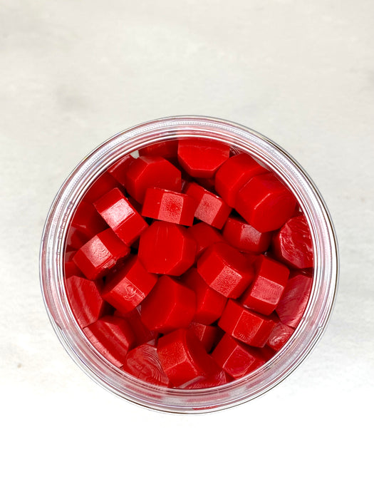 100 Count Candy Apple Red Sealing Wax Beads