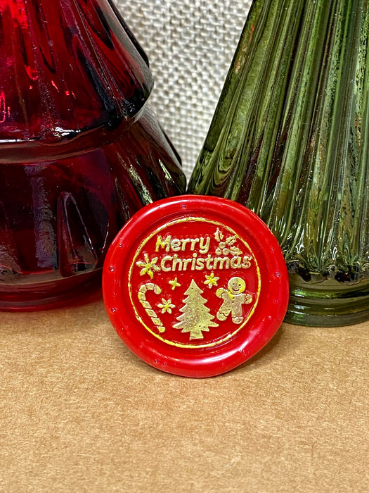 Merry Christmas Tree & Treats Wax Seal Stamp