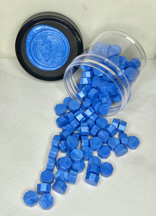 100 Count Cornflower Blue Sealing Wax Beads