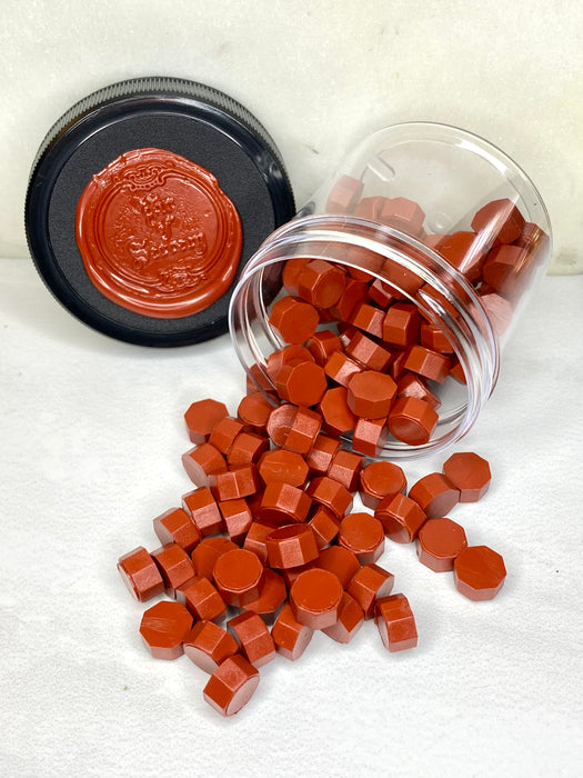 100 Count Brick Red Sealing Wax Beads