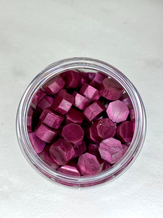 100 Count Frosted Cranberry Sealing Wax Beads