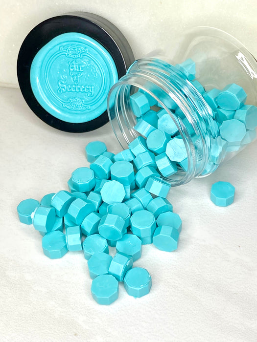 100 Count Bahama Blue Sealing Wax Beads