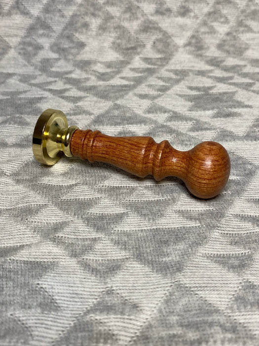 Wooden Round Top Stamp Handle