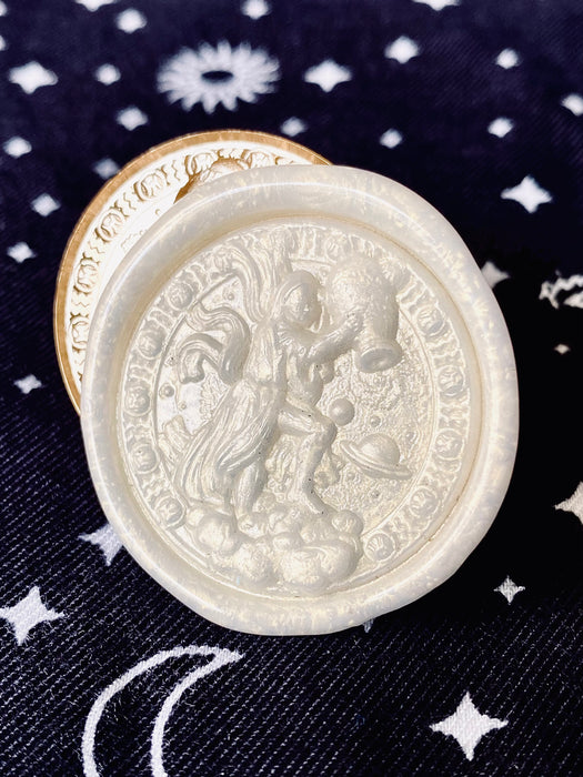 3D Aquarius Zodiac Collection Wax Seal Stamp