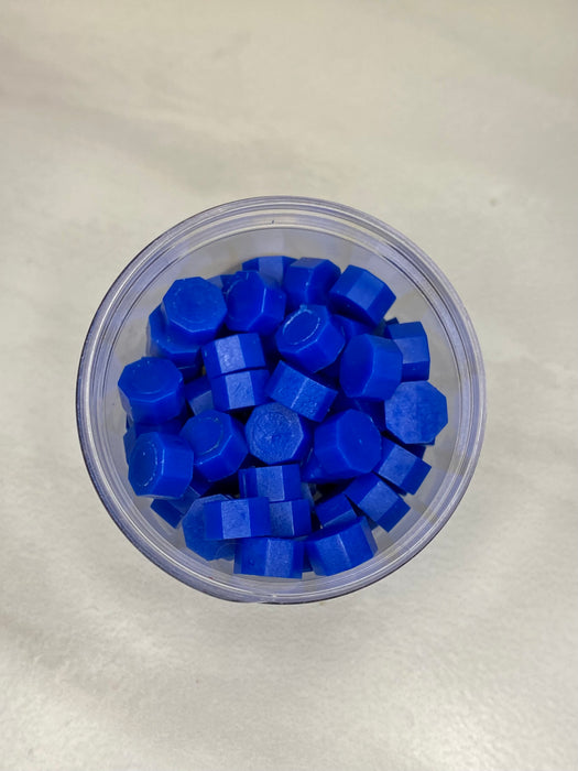 100 Count Bold Blue Sealing Wax Beads