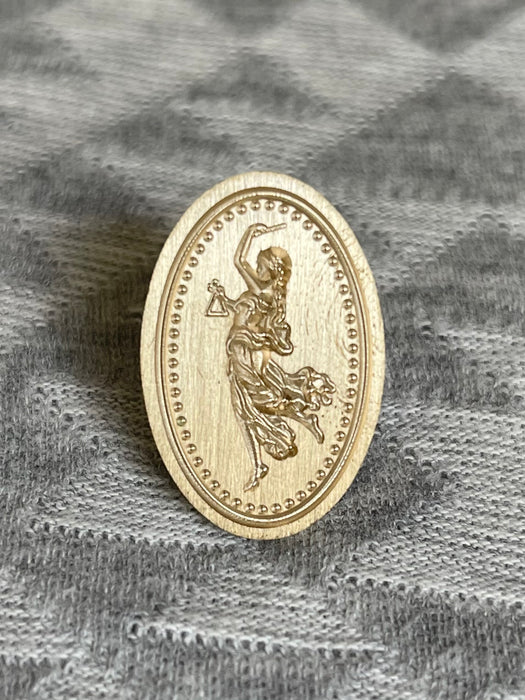 3D Lovely Woman Oval Wax Seal Stamp
