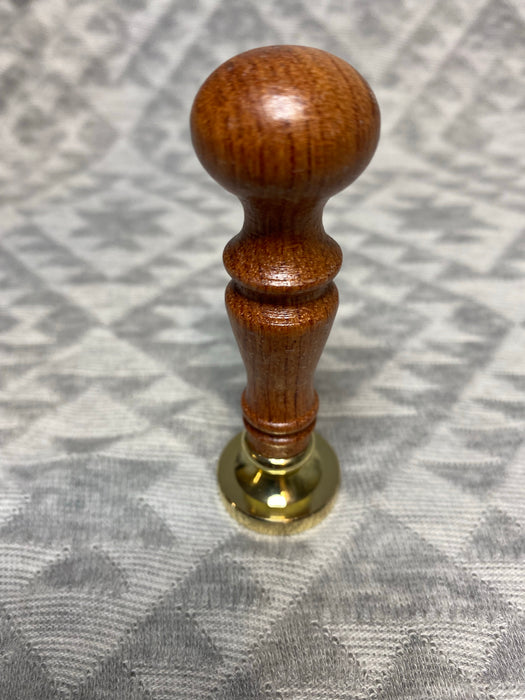 Wooden Round Top Stamp Handle