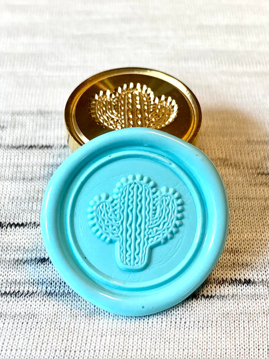 Squiggly Cactus Wax Seal Stamp