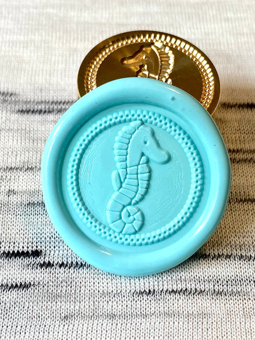 Cute Seahorse Wax Seal Stamp