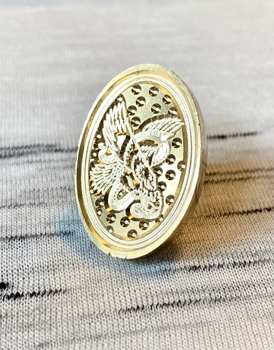 Traditional Style Eagle & Snake Oval Wax Seal Stamp