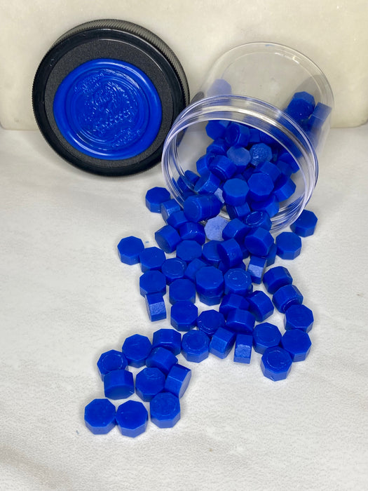 100 Count Bold Blue Sealing Wax Beads