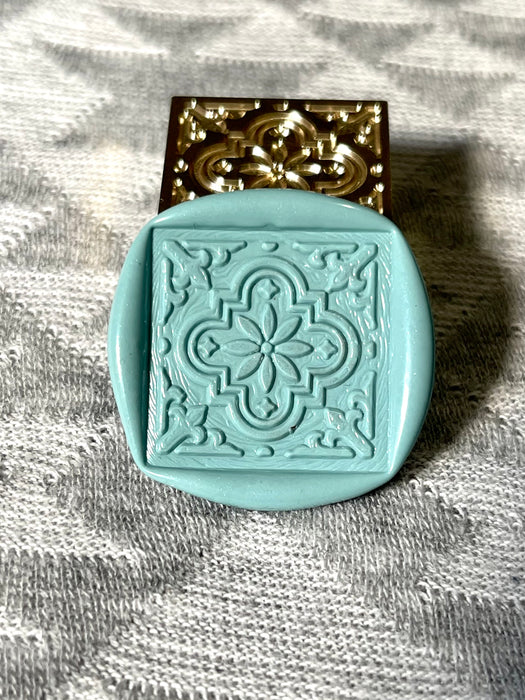 Mosaic Tile Square Wax Seal Stamp