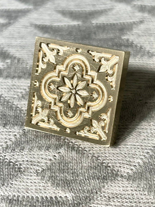 Mosaic Tile Square Wax Seal Stamp