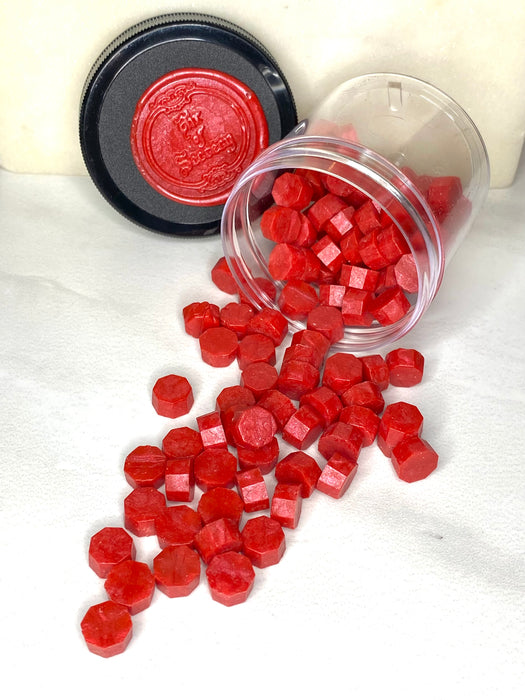 100 Count Strawberry Daiquiri Red Sealing Wax Beads