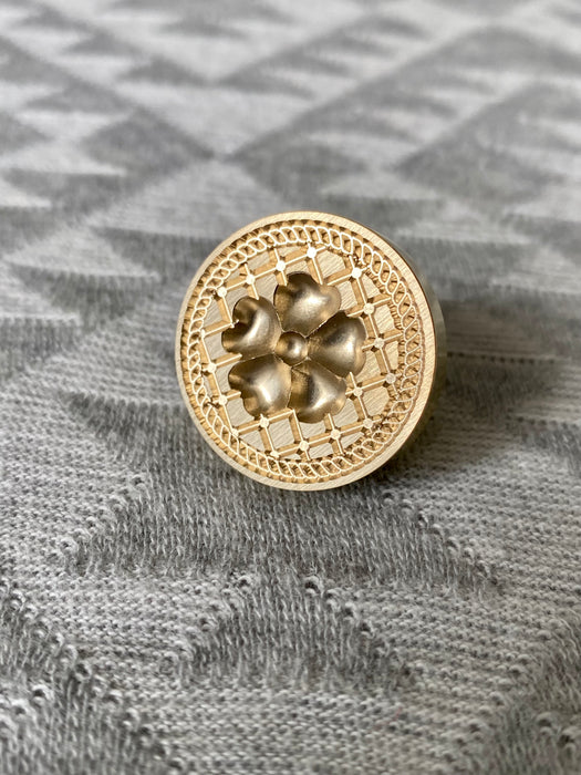 3D Flower Quilt Wax Seal Stamp