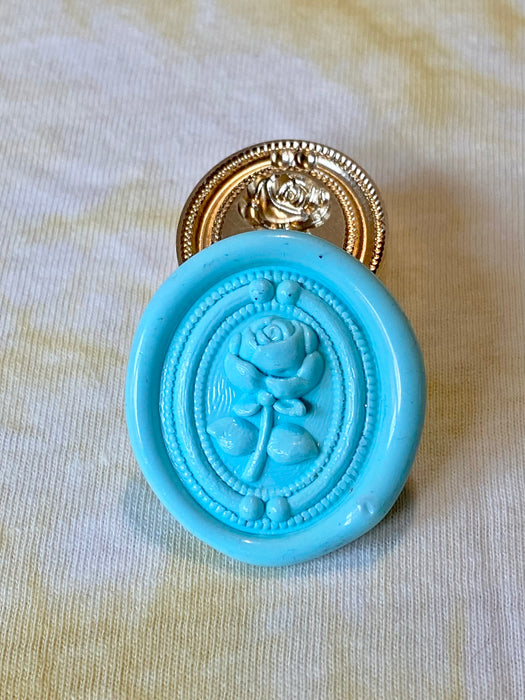 Ultimate 3D Rose Oval Wax Seal Stamp