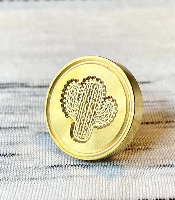 Squiggly Cactus Wax Seal Stamp