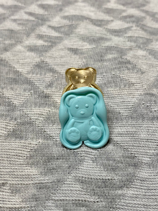 3D Teddy Bear Cut-Out Wax Seal Stamp